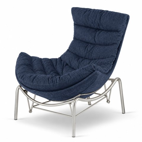 Fotel Hoor Bujany w tkaninie Fabb XZ Vinci (Vinci 88) Granatowy Fabb (Vinci 88) Granatowy Fabb