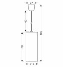 LOKA lampa wisząca czarny 1x40W E27 abażur czarny