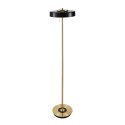 Lampa podłogowa ARTDECO 150 cm - czarno - złota nowoczesna