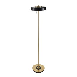 Lampa podłogowa ARTDECO 150 cm - czarno - złota nowoczesna