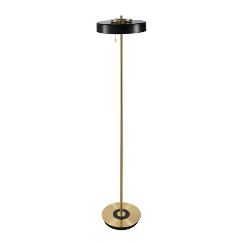Lampa podłogowa ARTDECO 150 cm - czarno - złota nowoczesna