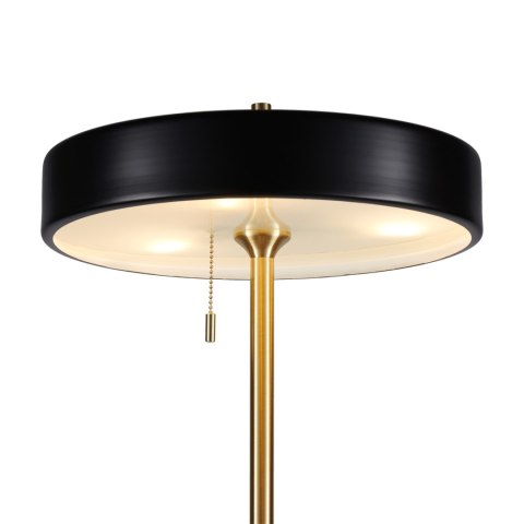 Lampa podłogowa ARTDECO 150 cm - czarno - złota nowoczesna