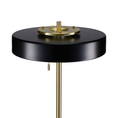 Lampa podłogowa ARTDECO 150 cm - czarno - złota nowoczesna