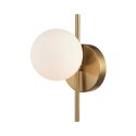 Lampa ścienna MOLECULA, biało złota 27 cm