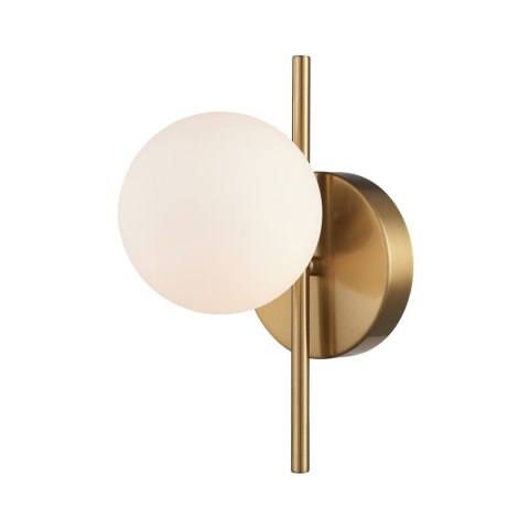 Lampa ścienna MOLECULA, biało złota 27 cm