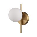 Lampa ścienna MOLECULA, biało złota 27 cm