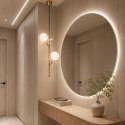 Lampa wisząca CHIC-2 pionowa złoto biała 26 cm