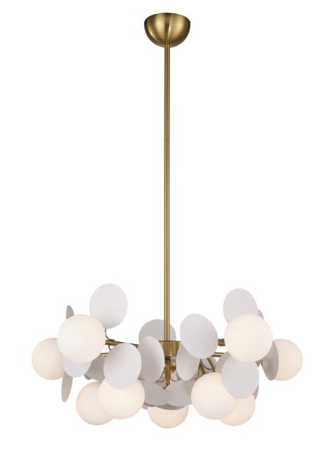 Lampa wisząca CHIC-5, biało złota 65 cm