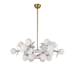Lampa wisząca CHIC-6, biało złota 90 cm