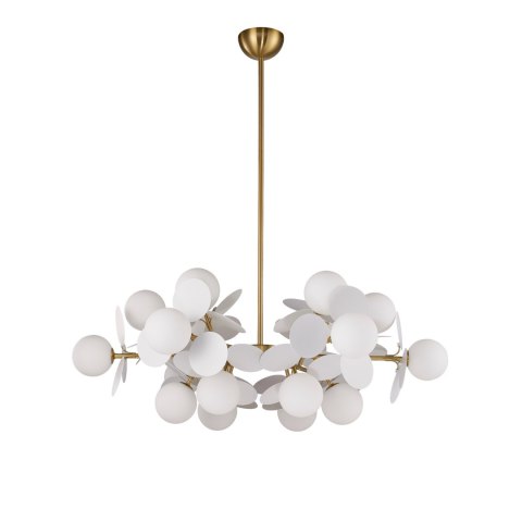 Lampa wisząca CHIC-6, biało złota 90 cm