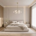 Lampa wisząca CHIC-6, biało złota 90 cm