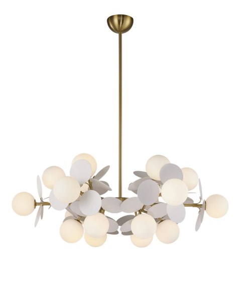 Lampa wisząca CHIC-6, biało złota 90 cm