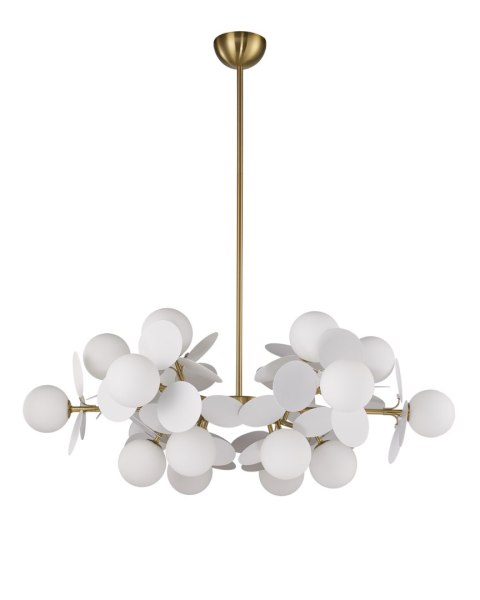 Lampa wisząca CHIC-6, biało złota 90 cm