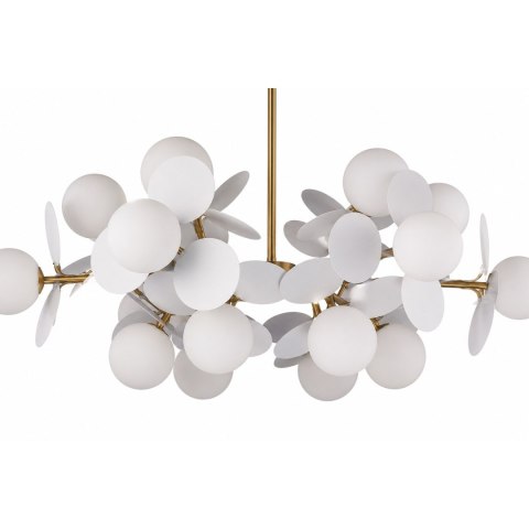 Lampa wisząca CHIC-6, biało złota 90 cm