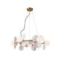 Lampa wisząca CHIC-9, biało złota 75 cm