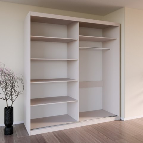 Szafa przesuwna z lustrem VALTURA 200cm kaszmir