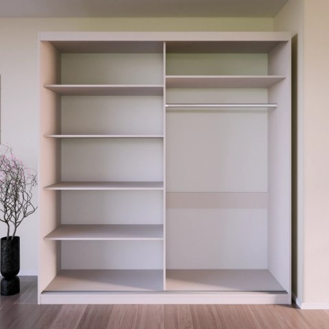Szafa przesuwna z lustrem VALTURA 200cm kaszmir