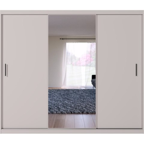 Szafa przesuwna z lustrem VALTURA 250cm kaszmir
