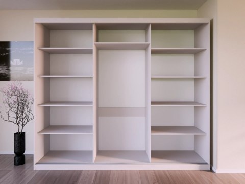 Szafa przesuwna z lustrem VALTURA 250cm kaszmir