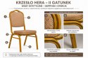 Krzesło bankietowe / konferencyjne HERA II GATUNEK beżowe / złote