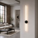 Lampa ścienna LED FELIX biało czarna 100 cm - nowoczesny kinkiet