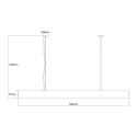 Light Prestige Lampa wisząca Mira L czarna Tuya LED CCT