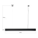 Light Prestige Lampa wisząca Mira L czarna Tuya LED CCT