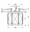 SK-95 CH/TR G9 10W 230Vopr. strop. dekoracyjna chromowy