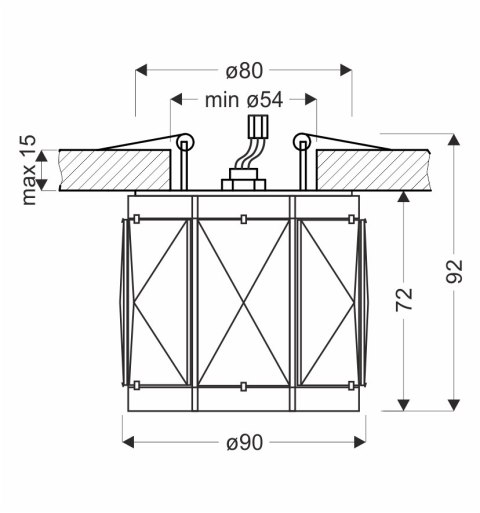 SK-95 CH/TR G9 10W 230Vopr. strop. dekoracyjna chromowy