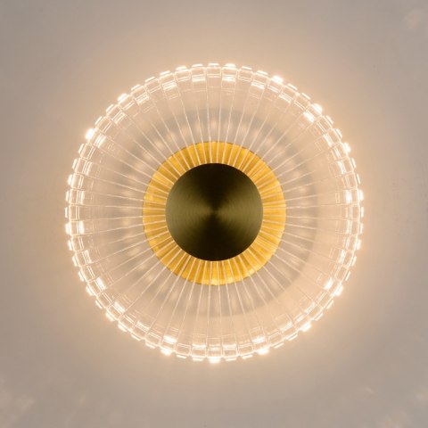 Lampa ścienna SUNBLAST - kinkiet LED 20 cm, złoty