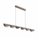 Lampa wisząca NAMI LINE 143 cm - LED, szary szczotkowany, falista forma