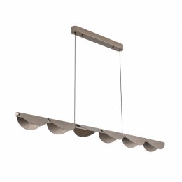 Lampa wisząca NAMI LINE 143 cm - LED, szary szczotkowany, falista forma