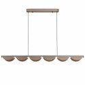 Lampa wisząca NAMI LINE 143 cm - LED, szary szczotkowany, falista forma