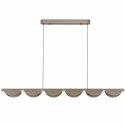 Lampa wisząca NAMI LINE 143 cm - LED, szary szczotkowany, falista forma