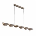 Lampa wisząca NAMI LINE 143 cm - LED, szary szczotkowany, falista forma