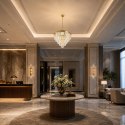 Lampa wisząca SPLENDORE 80 cm - żyrandol złoto-kryształowy