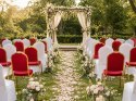 Zestaw 2 krzeseł bankietowych HEROS + 2 pokrowce WEDING