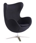 Fotel Jajo Soft wełna czarny JA-2704