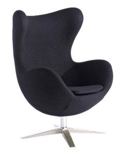 Fotel Jajo Soft wełna czarny JA-2704