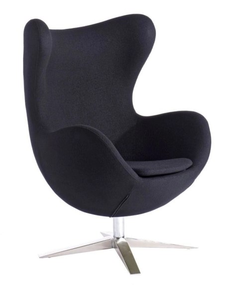 Fotel Jajo Soft wełna czarny JA-2704