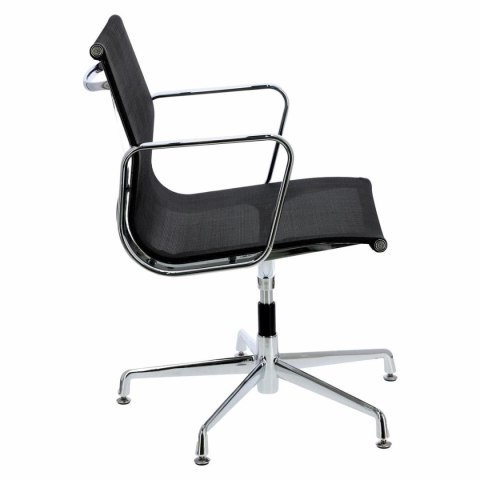 Fotel konf. CH1081T,czarna siateczka,chr