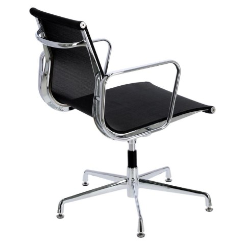 Fotel konf. CH1081T,czarna siateczka,chr