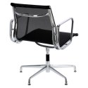 Fotel konf. CH1081T,czarna siateczka,chr