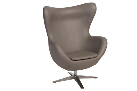 Fotel Jajo Soft skóra ekologiczna 533 khaki
