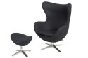 Fotel Jajo Soft z podn. wełna JA-2704 czarny