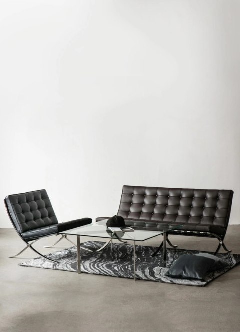 Fotel BA1 biała eko skóra