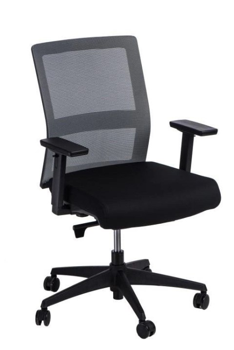 Fotel biurowy Press szary/czarny