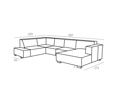 Sofa Manor 5 GR.1 Tkanin