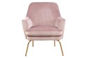 Fotel Chisa VIC Dusty Rose/ Gold