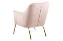 Fotel Chisa VIC Dusty Rose/ Gold